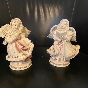 Two Sarah’s Angel’s Figurines - Candlestick holders